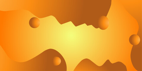 Yellow Abstract Shape Gradient Background