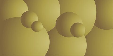 Plain Yellow Bubble Circle Shape Gradient Background 