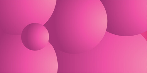 Obraz premium Pink Purple Circle Bubble Shape Gradient Background 