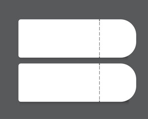 set of blank ticket template 