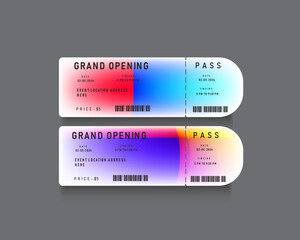 VIP pass ticket template