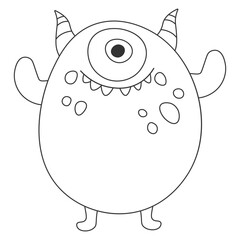 cartoon cute monster