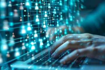 Professional workstation with multi device setup, emphasizing the power of connected digital environments for productivity