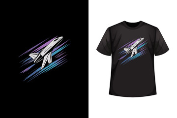 Trendy T shirt design with fighter jet Biman, T shirt design  