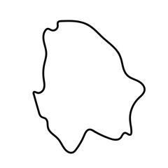 chihuahua  map in line illustration