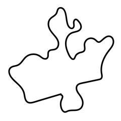 JALISCO  map in line illustration