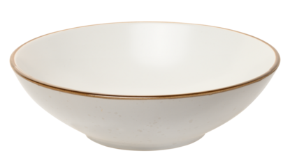 Empty white ceramic soup plate