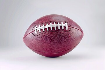 American football ball isolated over white background