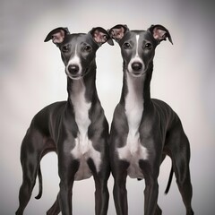 two italian greyhound