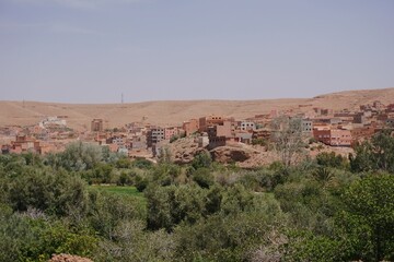 Village in the Dades Gorges Morocco North Africa