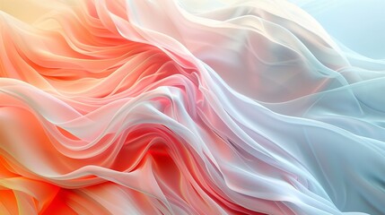 Obraz premium Vibrant colors in a dynamic wavy pattern