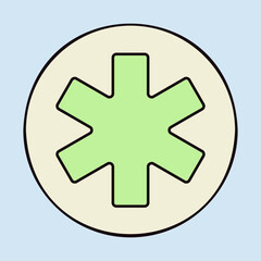 Medical Emergency Care glyph vector icon