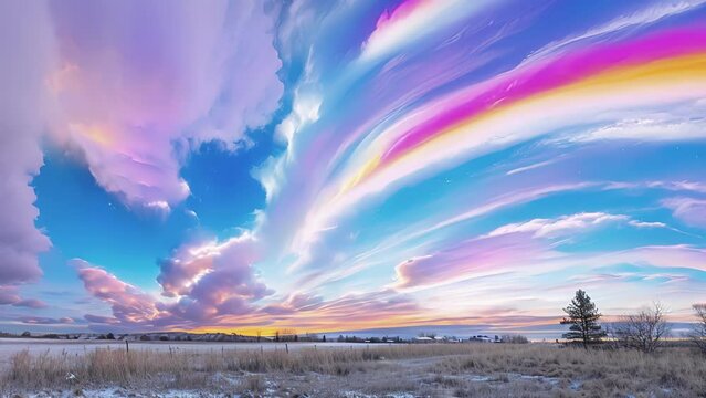 Vibrant and almost otherworldly these rare polar stratospheric clouds are a sight to behold.