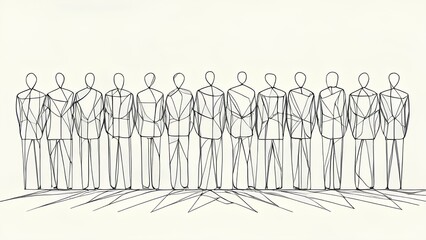 Naklejka premium nations unity people composition