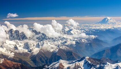 himalayas landscape frome space