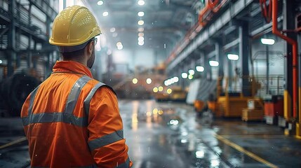 industrial safety awareness campaigns in action, with posters and banners promoting safe practices in the workplace