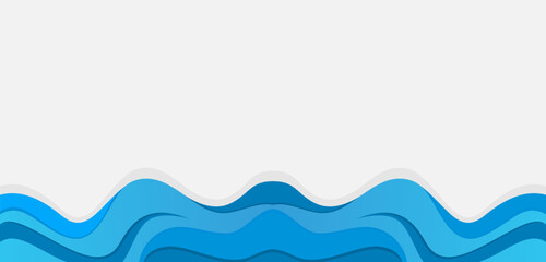 abstract wave blue background design with empty space, suitable for banner, poster, web, presentation background element designs
