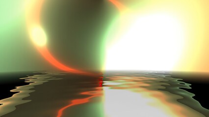 Abstract background reflecting in water