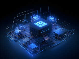 Internet and data mining technology, Acceleration of digital and Internet processes, Abstract technology chip processor background, Communication technology for internet business.