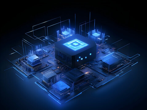 Internet and data mining technology, Acceleration of digital and Internet processes, Abstract technology chip processor background, Communication technology for internet business.