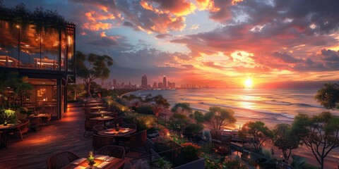 Urban Burger Joint Oasis, generative ai