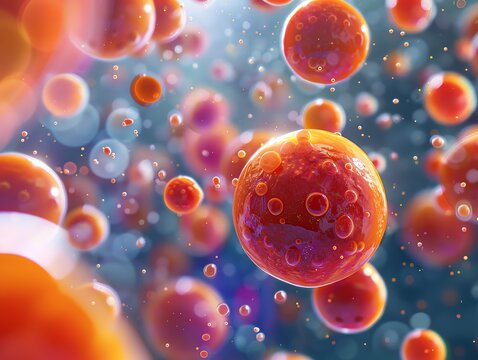 Astaxanthin Cellular Protection in a vibrant illustration