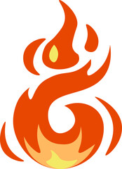 Fire,flame,fires hot [vector illustration]