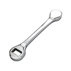 Stainless Wrench & can opener (PNG) isolated on transparent background