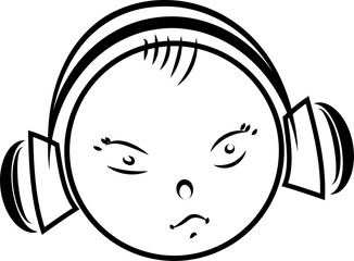 Listening to music, ear protection, support, therapy, teenager, call center operator, Happy young boy. transparent, png