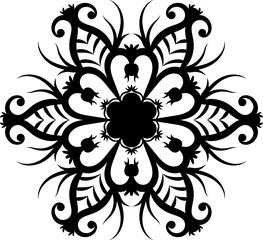 Flower mandala transparent background