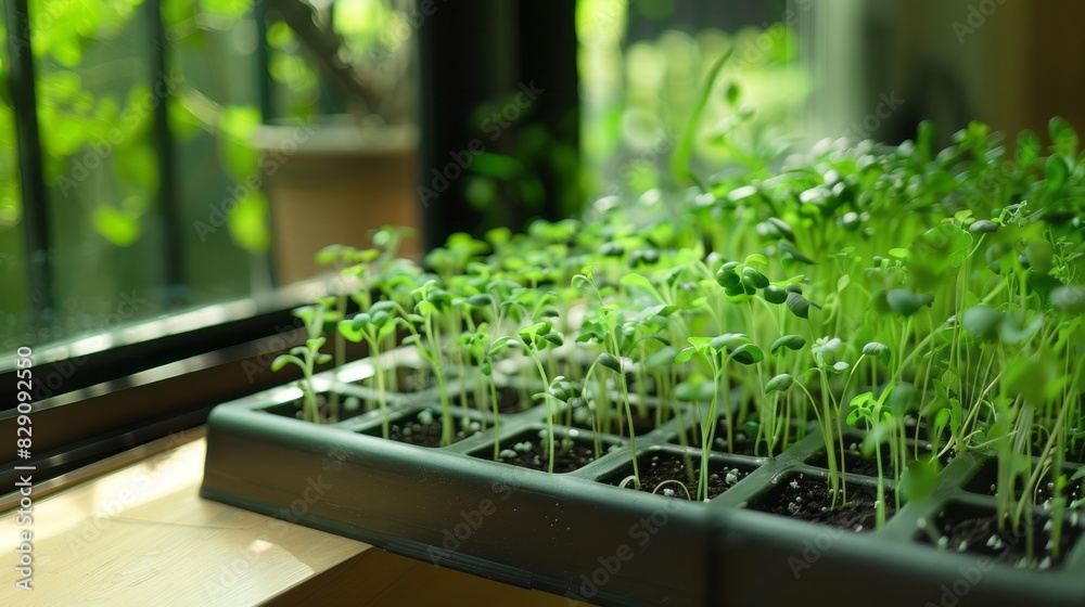 Wall mural Automated Microgreen Harvesting Systems