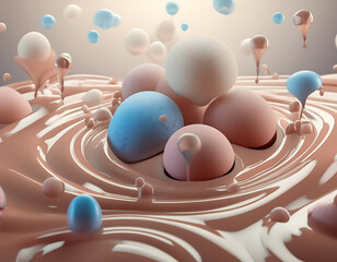 A poster for world chocolate day with chocolates in the background