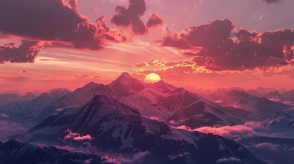 Sunrise over the peak