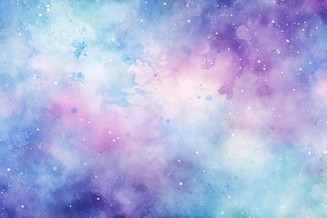 Fototapeta premium A cosmic blend of pastel watercolors resembling background, Pastel watercolor cloud background with copy text space
