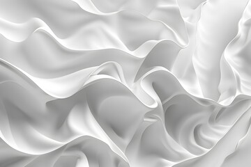 Fototapeta premium Close-up white fabric large wave