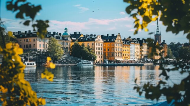 Sveriges nationaldag, Swedish national day, flag yellow blue, stockholm, swedish flag, 16:9