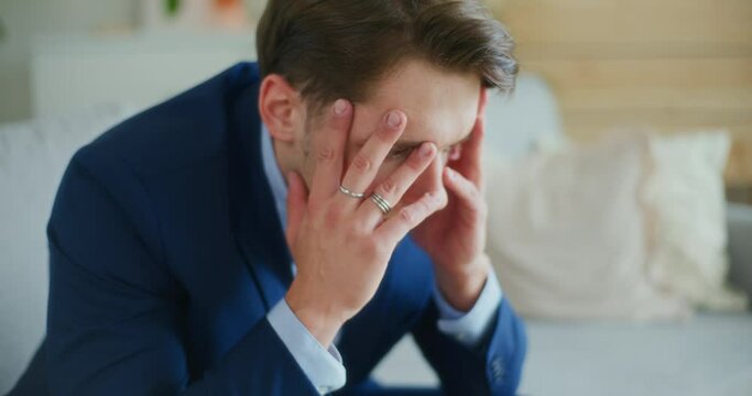 Portrait of Discouraged Businessman