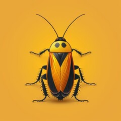 The minimalist cockroach logo uses clean lines and simple shapes to create a timeless symbol of endurance and versatility.