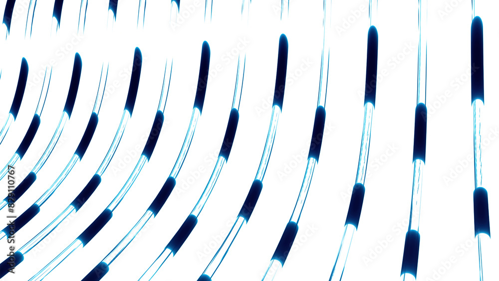 Canvas Prints liquid is flowing in transparent lab bending tubes. motion. sci fi futuristic mechanism with tubes.