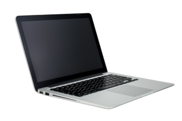 Sleek Modern Laptop Isolated on Transparent Background