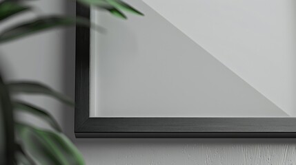 Obraz premium Frame mockup, in style of product mockup, close-up view. 