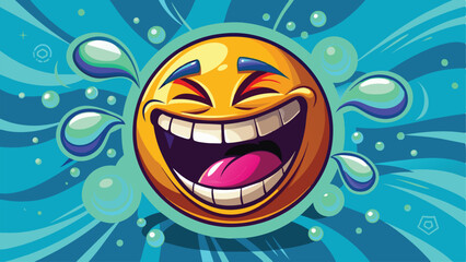 happy face emoji background, illustration