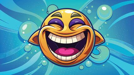 laughing emoji face background