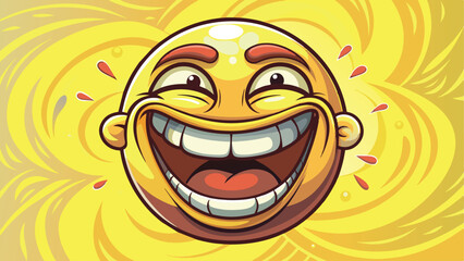 funny face illustration background