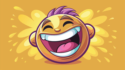 emoji, laughing, illustration, background