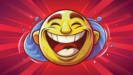funny emoji background, illustration