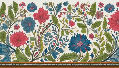 seamless pattern with flowers