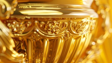 Winner golden cup 3D style wallpaper background