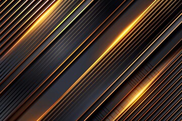 Futuristic High-Tech Lined Background with Metallic Shine High