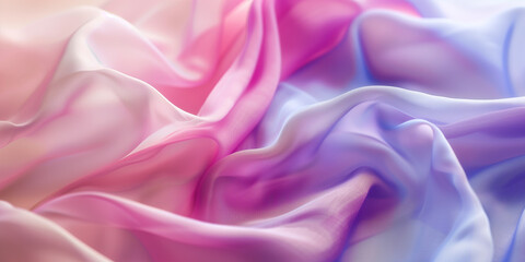 Obraz premium Mauve fabric with delicate folds. Silk satin fabric backdrop with copy space.
